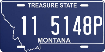 MT license plate 115148P