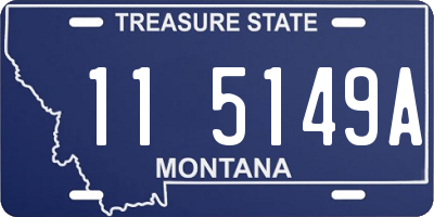 MT license plate 115149A
