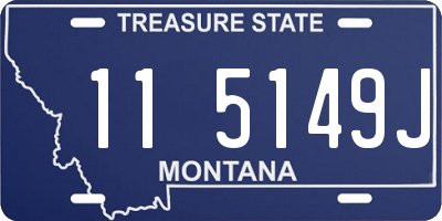 MT license plate 115149J