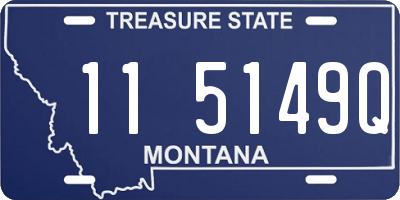 MT license plate 115149Q