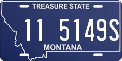 MT license plate 115149S