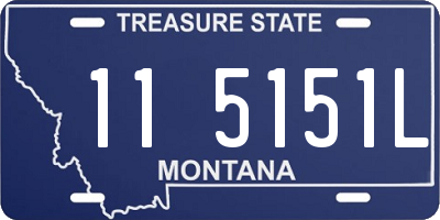 MT license plate 115151L