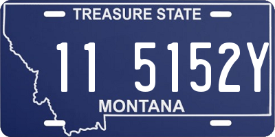MT license plate 115152Y