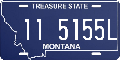 MT license plate 115155L