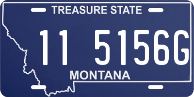 MT license plate 115156G