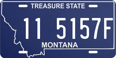 MT license plate 115157F