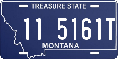 MT license plate 115161T