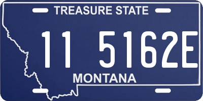 MT license plate 115162E