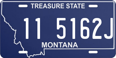 MT license plate 115162J