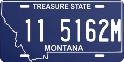 MT license plate 115162M