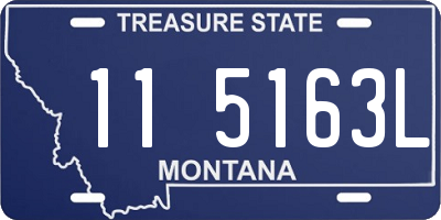 MT license plate 115163L