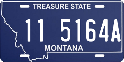 MT license plate 115164A
