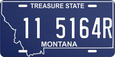 MT license plate 115164R