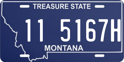 MT license plate 115167H