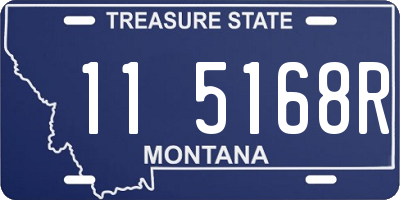 MT license plate 115168R