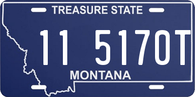 MT license plate 115170T