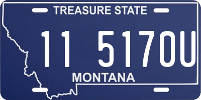 MT license plate 115170U