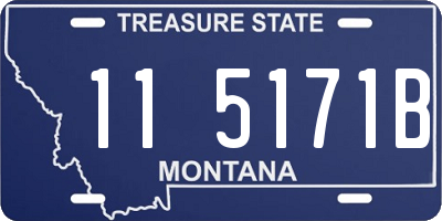 MT license plate 115171B
