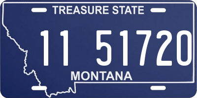 MT license plate 115172O