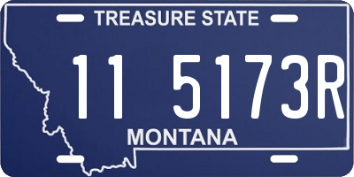 MT license plate 115173R