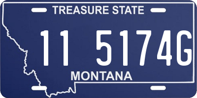 MT license plate 115174G