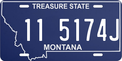 MT license plate 115174J