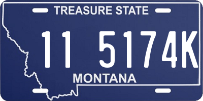 MT license plate 115174K