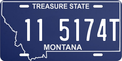 MT license plate 115174T