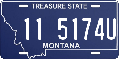 MT license plate 115174U