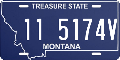 MT license plate 115174V