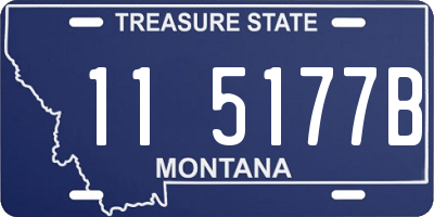 MT license plate 115177B