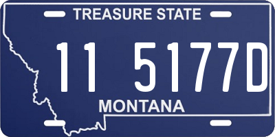 MT license plate 115177D