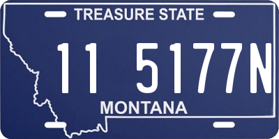 MT license plate 115177N