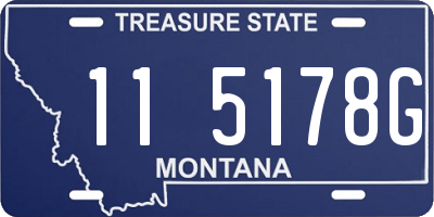 MT license plate 115178G