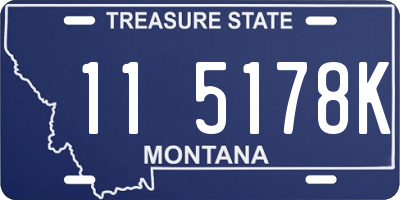 MT license plate 115178K