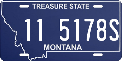 MT license plate 115178S