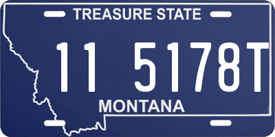 MT license plate 115178T