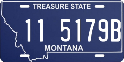 MT license plate 115179B