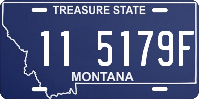 MT license plate 115179F