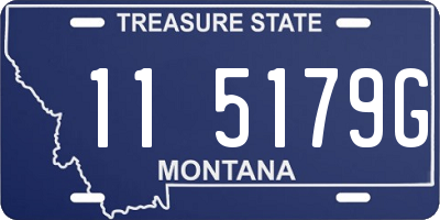 MT license plate 115179G