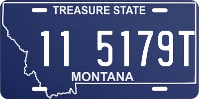 MT license plate 115179T