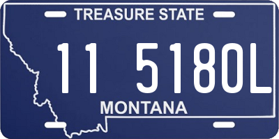 MT license plate 115180L