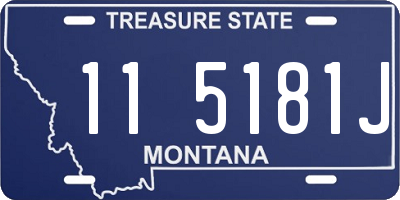 MT license plate 115181J