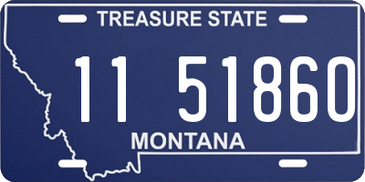 MT license plate 115186O