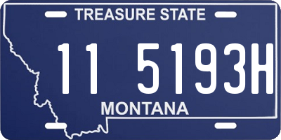 MT license plate 115193H