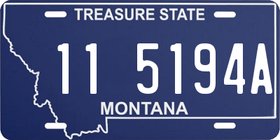 MT license plate 115194A
