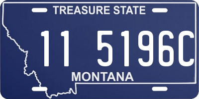 MT license plate 115196C