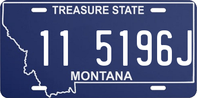 MT license plate 115196J