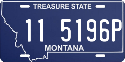 MT license plate 115196P