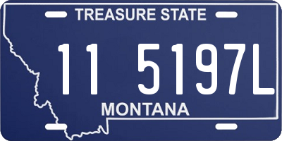 MT license plate 115197L